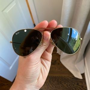 Gold Aviator Ray Bans